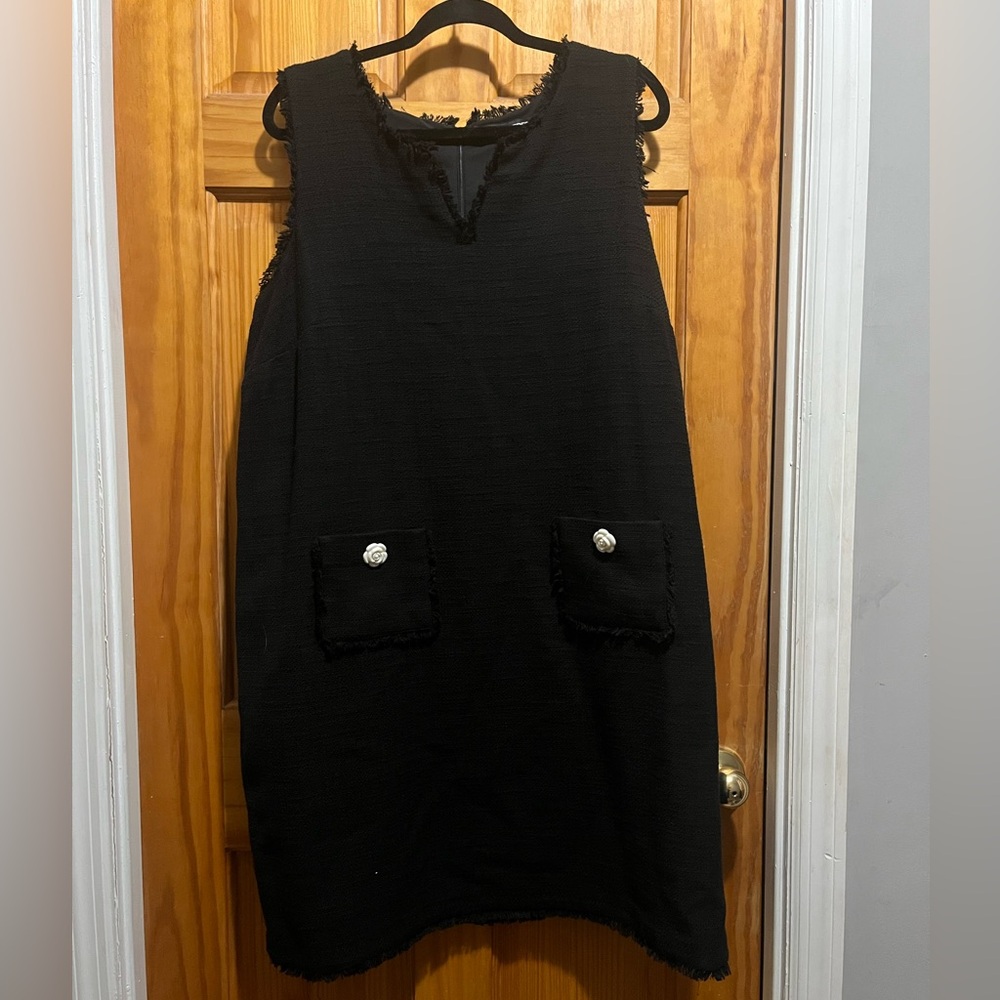 Karl Lagerfeld. Black mini dress. Size 18 W.